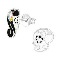 Sterling Silver Day of the Dead Ear Stud Earrings ES48