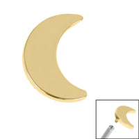 Titanium Crescent Moon for Internal Thread shafts in 1.2mm