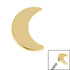 Titanium Crescent Moon for Internal Thread shafts in 1.2mm