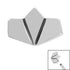 Steel Origami Fan for Internal Thread shafts in 1.2mm