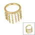 Titanium Fringe Chain Orbit  Hinged Clicker Ring