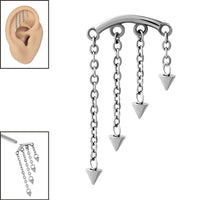 Steel 4 Cone Cascade Chain for Internal Thread shafts in 1.2mm