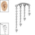Steel 4 Cone Cascade Chain for Internal Thread shafts in 1.2mm