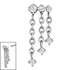 Steel 6 Jewel Cascade Chain for Internal Thread shafts in 1.2mm