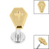 Titanium Internally Threaded Labrets 1.2mm - Titanium Coffin