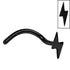 Steel Lightning Bolt Nose Stud