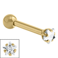 Steel Claw Set Jewelled Star Micro Bar 1.2mm