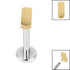 Titanium Internally Threaded Labrets 1.2mm - Titanium Bar