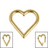 Titanium Heart Hinged Clicker Ring
