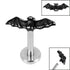 Titanium Internally Threaded Labrets 1.2mm - Steel Vampire Bat