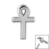 Steel Ankh for Internal Thread shafts in 1.2mm