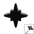 Steel Astral Star for Internal Thread shafts in 1.2mm