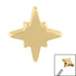 Steel Astral Star for Internal Thread shafts in 1.2mm
