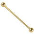 Gold Steel Industrial Scaffold Barbell 1.6mm 30-40mm