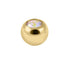 Gold Steel Jewelled Balls 1.2mm