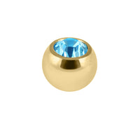 Gold Steel Jewelled Balls 1.2mm
