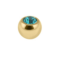 Gold Steel Jewelled Balls 1.2mm