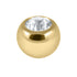 Gold Steel Jewelled Balls 1.6mm