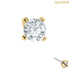 Zura 14ct Solid Gold Threadless (Bend fit) Claw Set Round CZ Jewel 2.5mm