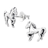 Sterling Silver Horse Ear Stud Earrings ES116