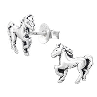 Sterling Silver Horse Ear Stud Earrings ES116