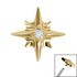 Titanium 8 Point Jewelled Star for Internal Thread shafts in 1.2mm