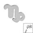 Steel Zodiac Signs for Internal Thread shafts in 1.2mm