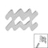 Steel Zodiac Signs for Internal Thread shafts in 1.2mm