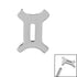 Steel Zodiac Signs for Internal Thread shafts in 1.2mm
