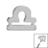 Steel Zodiac Signs for Internal Thread shafts in 1.2mm