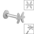 Titanium Internally Threaded Labrets 1.2mm - Steel Zodiac Signs