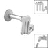 Titanium Internally Threaded Labrets 1.2mm - Steel Zodiac Signs