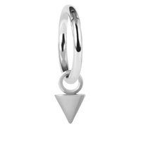 Steel Hinged Clicker Ring with Steel Cone Charm
