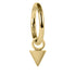 Steel Hinged Clicker Ring with Steel Cone Charm