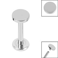 Titanium Internally Threaded Labrets 1.2mm - Titanium Disk