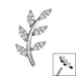 Titanium Claw Set Jewelled Vine for Internal Thread shafts in 1.2mm
