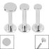 Titanium Internally Threaded Labrets 1.2mm - Titanium Disk Triple Pack
