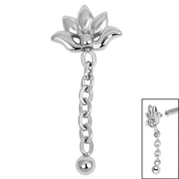 Steel Lotus Flower Chain Drop for Internal Thread Shafts in 1.2mm