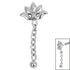Steel Lotus Flower Chain Drop for Internal Thread Shafts in 1.2mm