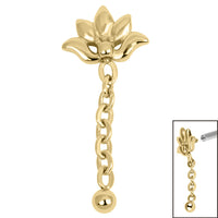 Steel Lotus Flower Chain Drop for Internal Thread Shafts in 1.2mm