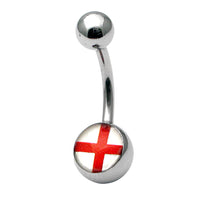 Steel Logo Belly Bars - Pictures