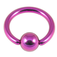 Titanium BCR with Titanium Ball 0.8mm and 1.0mm gauge