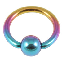 Titanium BCR with Titanium Ball 1.2mm gauge