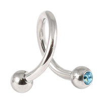 Steel Double Jewelled Spiral 1.6mm