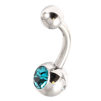 Titanium Baby Jewelled Belly Bar