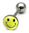 Steel Logo Tongue Bars (8mm Disk)