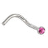 Titanium Jewelled Nose Stud - 2mm Jewel