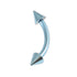 Titanium Coned Micro Curved Barbell 1.2mm