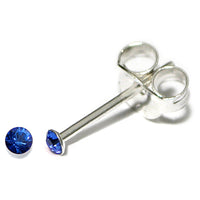 Silver Crystal Studs ST1 - ST2 - ST3 - ST8 - ST9