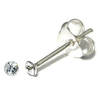 Silver Crystal Studs ST1 - ST2 - ST3 - ST8 - ST9